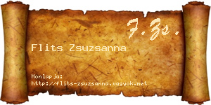 Flits Zsuzsanna névjegykártya
